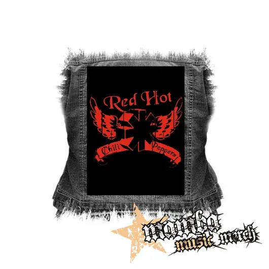 RED HOT CHILI PEPPERS - Red Logo Table - chrbtová nášivka (36 x 27 cm)