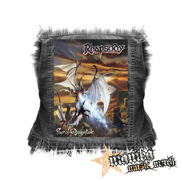 RHAPSODY - Power of the Dragonflame - chrbtová nášivka (36 x 27 cm)