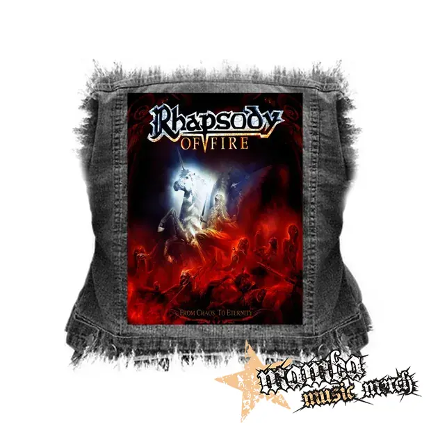 RHAPSODY OF FIRE - From Chaos to Eternity - chrbtová nášivka (36 x 27 cm)