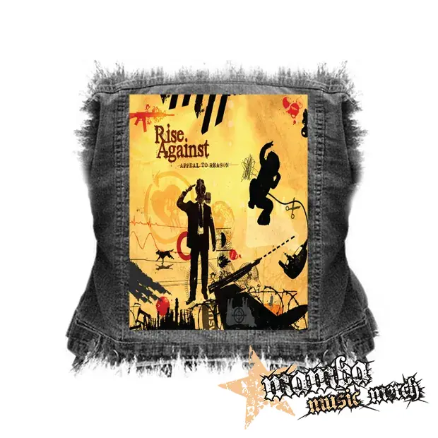 RISE AGAINST - Appeal To Reason - chrbtová nášivka (36 x 27 cm)