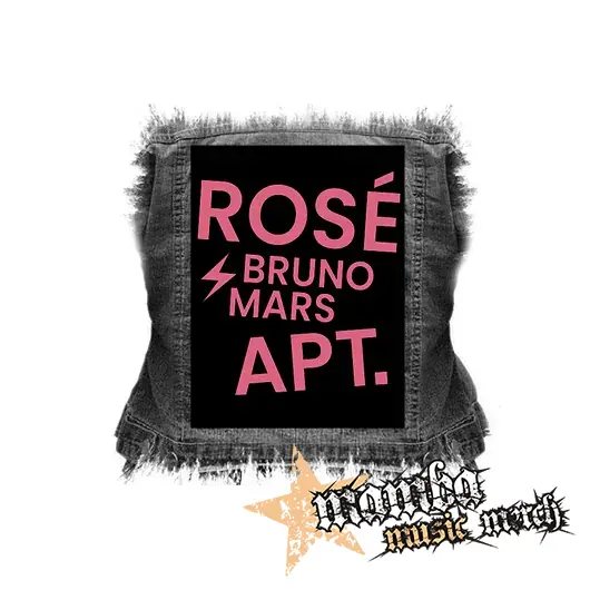 ROSÉ & BRUNO MARS - APT - Pink Motive - chrbtová nášivka (36 x 27 cm)