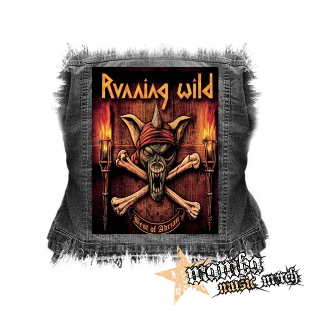 RUNNING WILD - Best Of Adrian - chrbtová nášivka (36 x 27 cm)