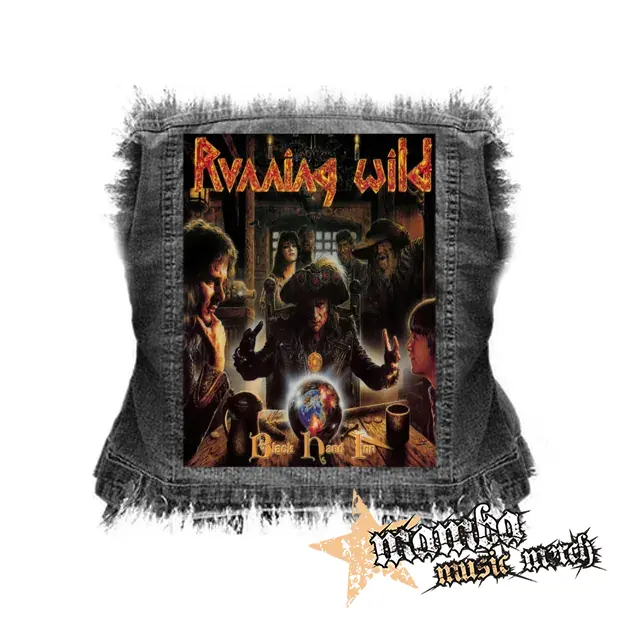 RUNNING WILD - Black Hand Inn - chrbtová nášivka (36 x 27 cm)