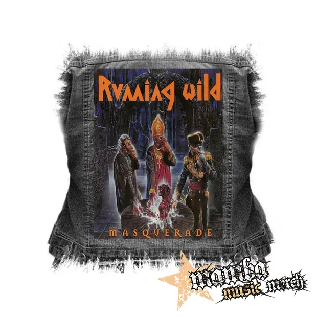 RUNNING WILD - Masquerade - chrbtová nášivka (36 x 27 cm)