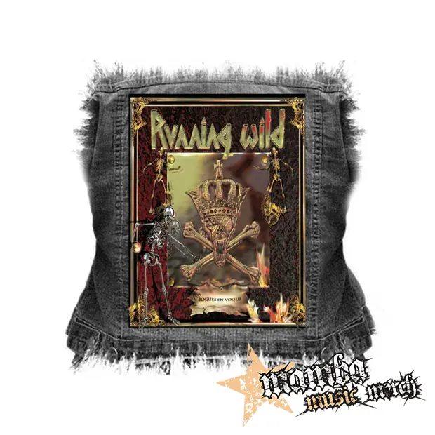 RUNNING WILD - Rogues En Vogue - chrbtová nášivka (36 x 27 cm)