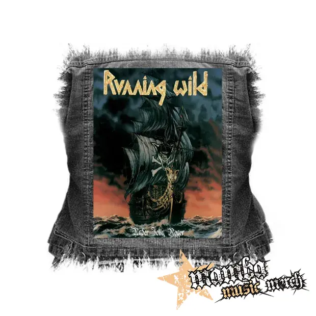 RUNNING WILD - Under Jolly Roger - chrbtová nášivka (36 x 27 cm)