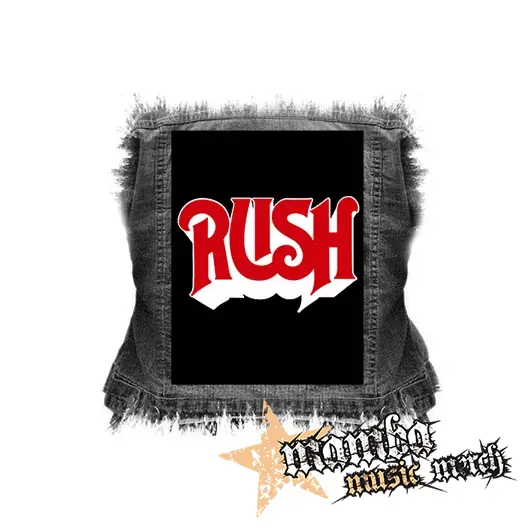 RUSH - Logo Red - chrbtová nášivka (36 x 27 cm)