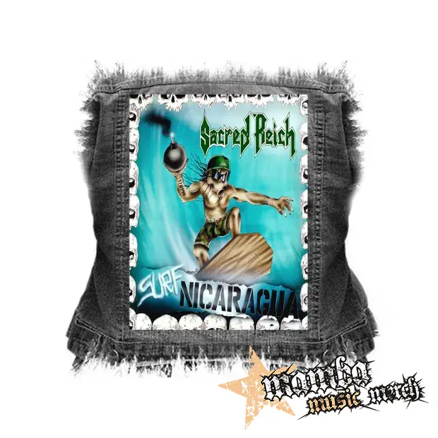 SACRED REICH - Surf Nicaragua - chrbtová nášivka (36 x 27 cm)