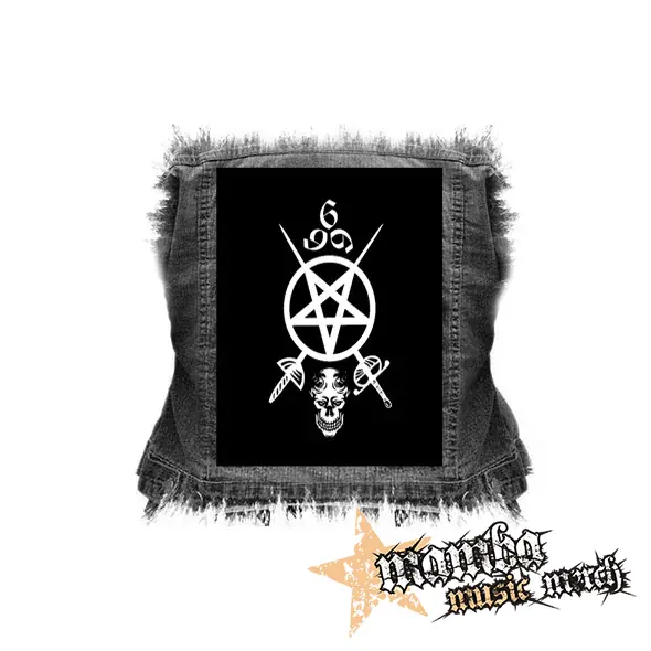 SATHANAS 666 - Swords Motive - chrbtová nášivka (36 x 27 cm)