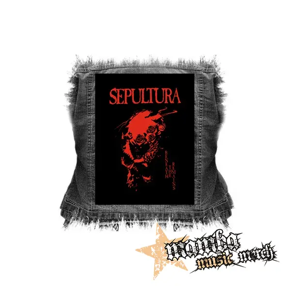 SEPULTURA - Beneath The Remains Red Motive - chrbtová nášivka (36 x 27 cm)
