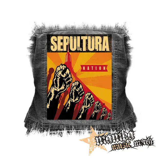 SEPULTURA - Nation - chrbtová nášivka (36 x 27 cm)