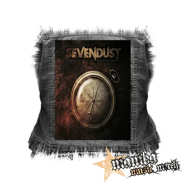 SEVENDUST - Time Travelers & Bonfires - chrbtová nášivka (36 x 27 cm)