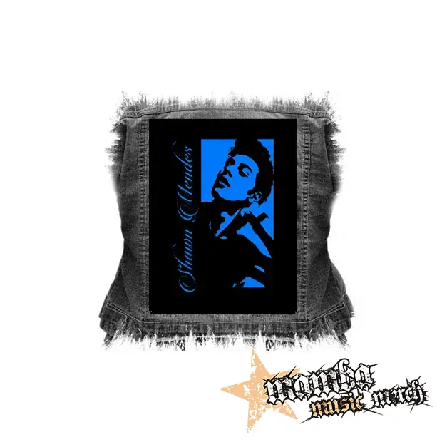 SHAWN MENDES - My Darling Blue - chrbtová nášivka (36 x 27 cm)