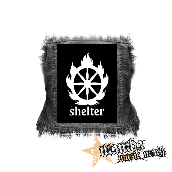 SHELTER - Logo - chrbtová nášivka (36 x 27 cm)