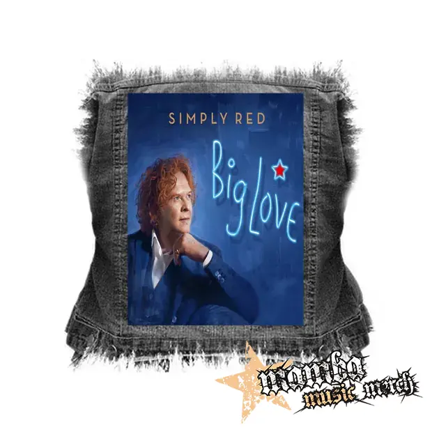 SIMPLY RED - Big Love - chrbtová nášivka (36 x 27 cm)