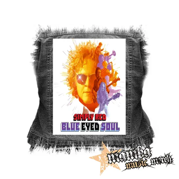 SIMPLY RED - Blue Eyed Soul - chrbtová nášivka (36 x 27 cm)
