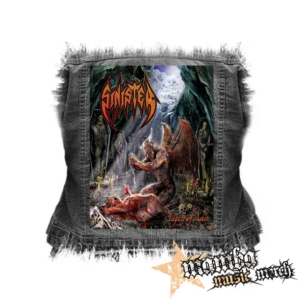 SINISTER - Legacy of Ashes - chrbtová nášivka (36 x 27 cm)