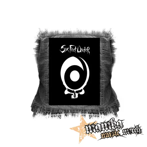 SIX FEET UINDER - Warpath Skull - chrbtová nášivka (36 x 27 cm)