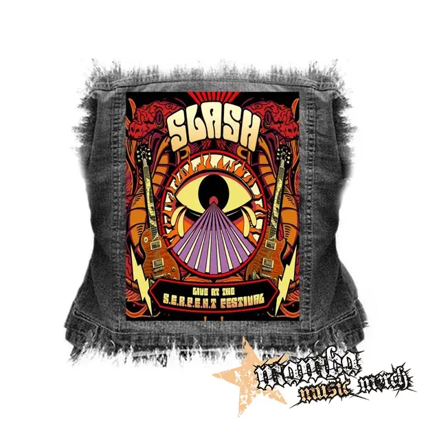 SLASH - Live at the S.E.R.P.E.N.T. Festival - chrbtová nášivka (36 x 27 cm)