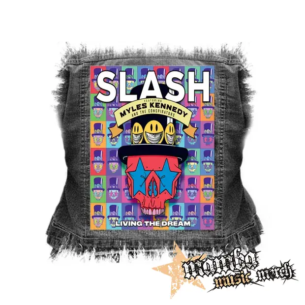 SLASH - Living the Dream - chrbtová nášivka (36 x 27 cm)