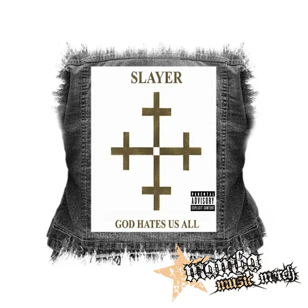 SLAYER - God Hates Us All - chrbtová nášivka (36 x 27 cm)