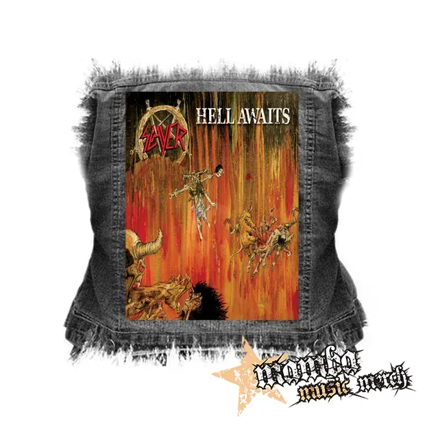 SLAYER - Hell Awaits - chrbtová nášivka (36 x 27 cm)