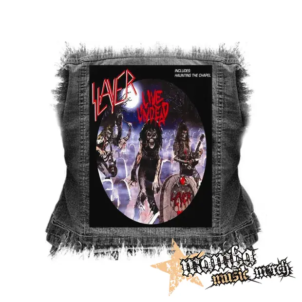 SLAYER - Live Undead - chrbtová nášivka (36 x 27 cm)