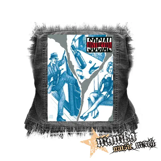 SOCIAL DISTORTION - Social Distortion - chrbtová nášivka (36 x 27 cm)
