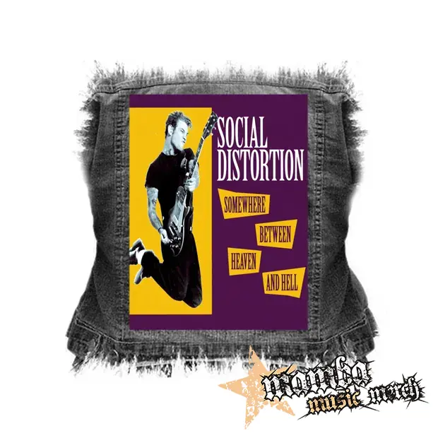 SOCIAL DISTORTION - Somewhere Between Heaven And Hell - chrbtová nášivka (36 x 27 cm)