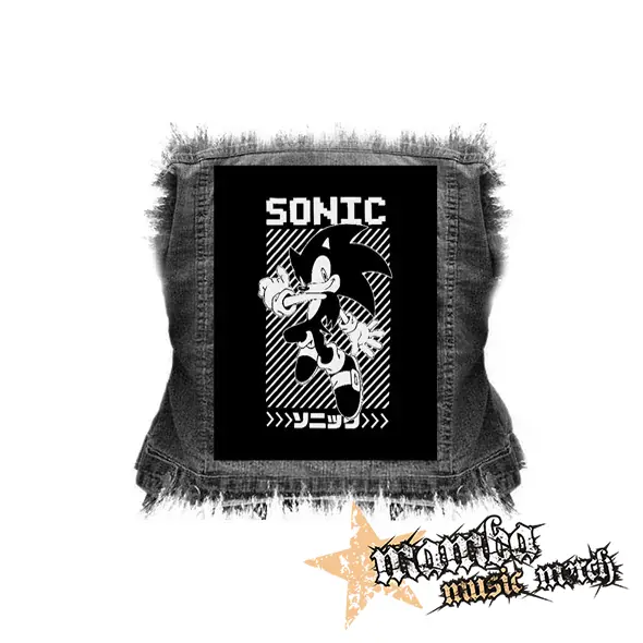 SONIC THE HEDGEHOG - Ježko Sonic - chrbtová nášivka (36 x 27 cm)