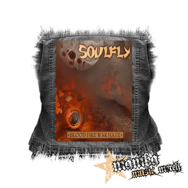 SOULFLY - Blood Fire War Hate Digital Tour EP - chrbtová nášivka (36 x 27 cm)