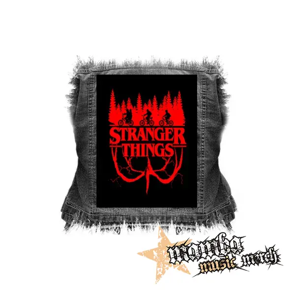 STRANGER THINGS - Logo Flip - chrbtová nášivka (36 x 27 cm)