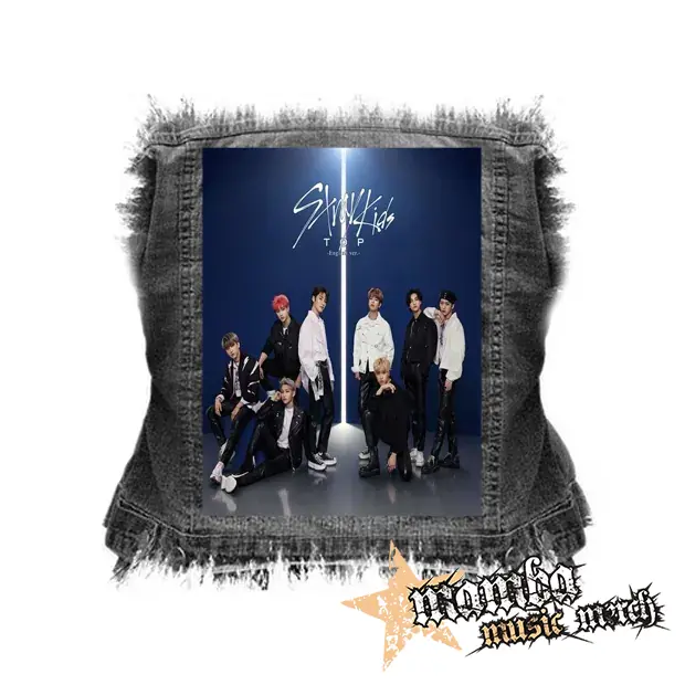 STRAY KIDS - Clé 1 - TOP - chrbtová nášivka (36 x 27 cm)