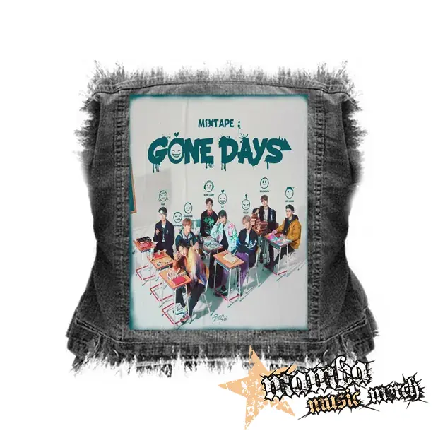 STRAY KIDS - Gone Days - chrbtová nášivka (36 x 27 cm)