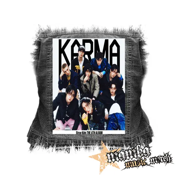 STRAY KIDS - Karma - chrbtová nášivka (36 x 27 cm)