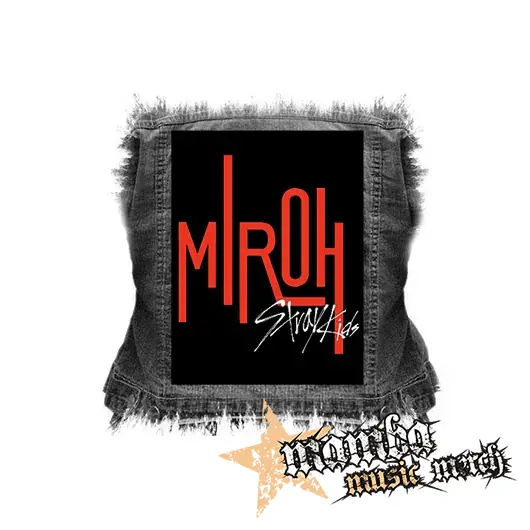 STRAY KIDS - Logo MIROH - chrbtová nášivka (36 x 27 cm)