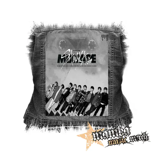 STRAY KIDS - MIXTAPE - chrbtová nášivka (36 x 27 cm)