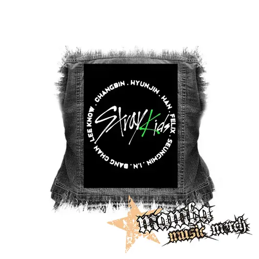 STRAY KIDS - Oddinary Circle Names - chrbtová nášivka (36 x 27 cm)