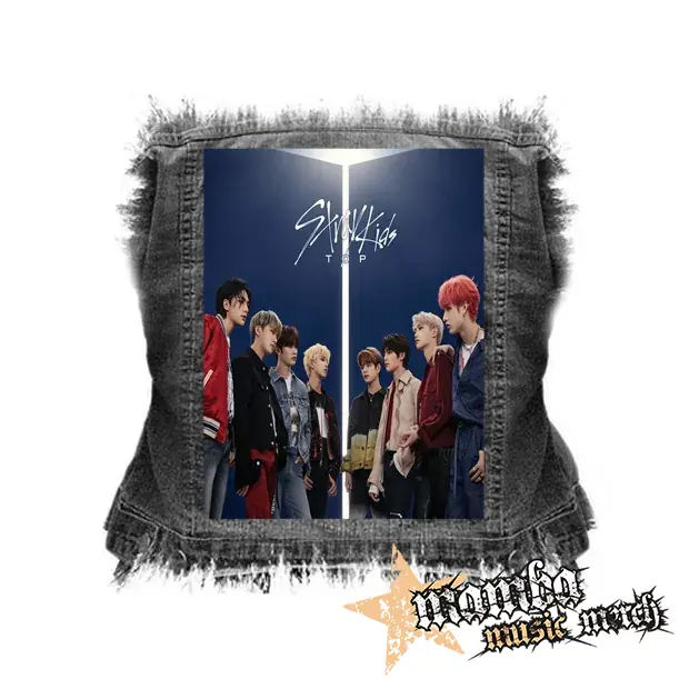 STRAY KIDS - TOP poster - chrbtová nášivka (36 x 27 cm)