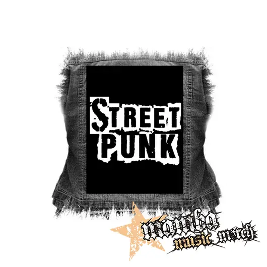 STREET PUNK - Logo - chrbtová nášivka (36 x 27 cm)