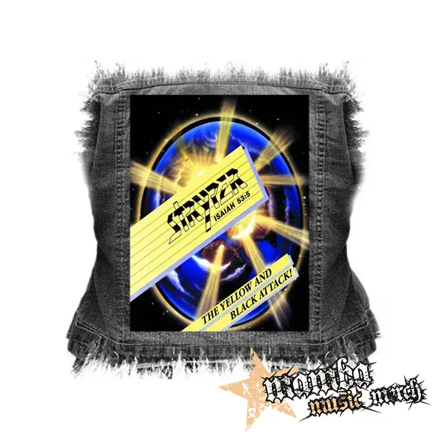 STRYPER - The Yellow And Black Attack - chrbtová nášivka (36 x 27 cm)