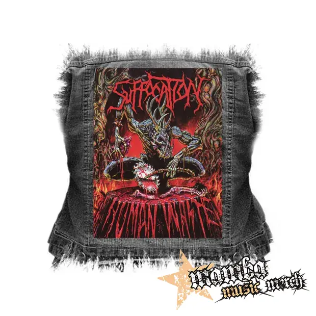 SUFFOCATION - Human Waste - chrbtová nášivka (36 x 27 cm)