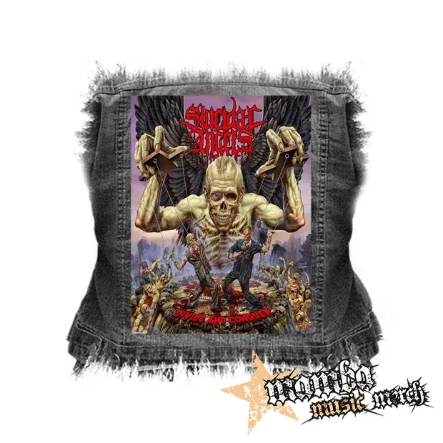 SUICIDAL ANGELS - Divide and Conquer - chrbtová nášivka (36 x 27 cm)