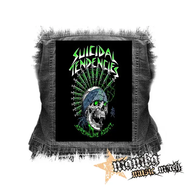 SUICIDAL TENDENCIES - Adrenaline Adict - chrbtová nášivka (36 x 27 cm)