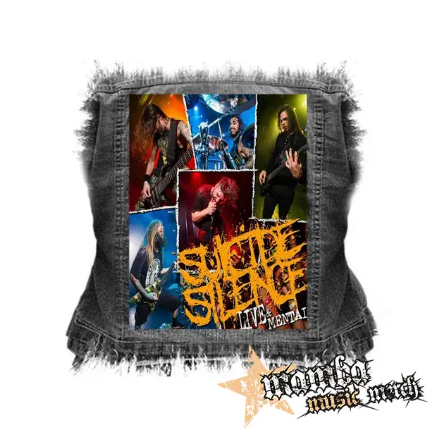 SUICIDE SILENCE - Live & Mental - chrbtová nášivka (36 x 27 cm)