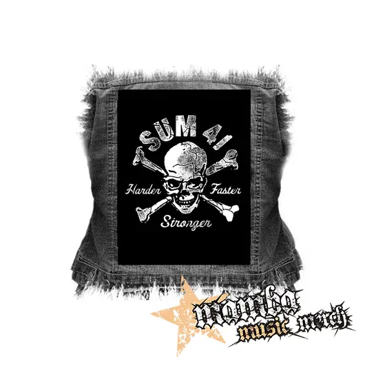 SUM 41 - Skull & Bones - chrbtová nášivka (36 x 27 cm)