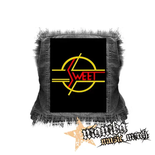 SWEET - Logo Hardrock Legend - chrbtová nášivka (36 x 27 cm)