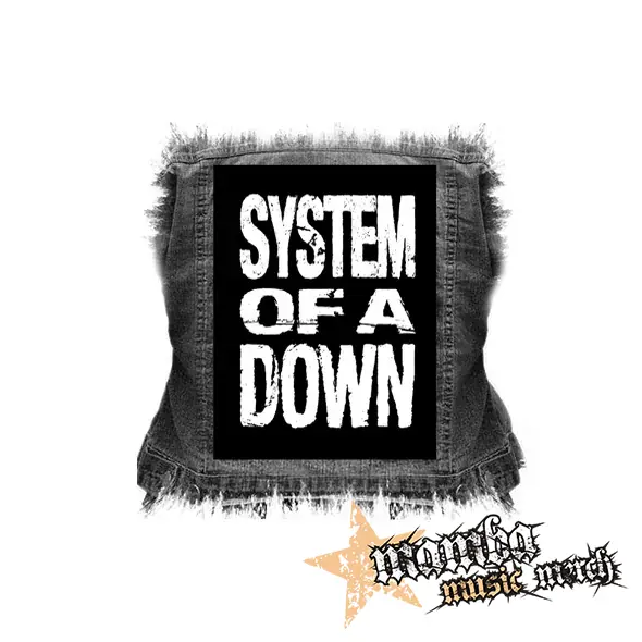 SYSTEM OF A DOWN - Logo - chrbtová nášivka (36 x 27 cm)