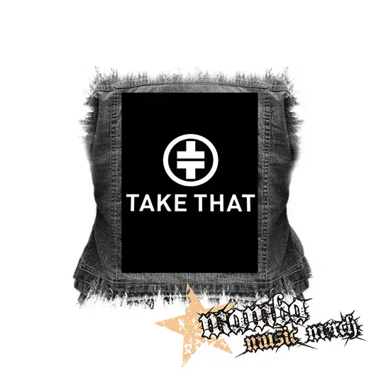 TAKE THAT - Logo - chrbtová nášivka (36 x 27 cm)