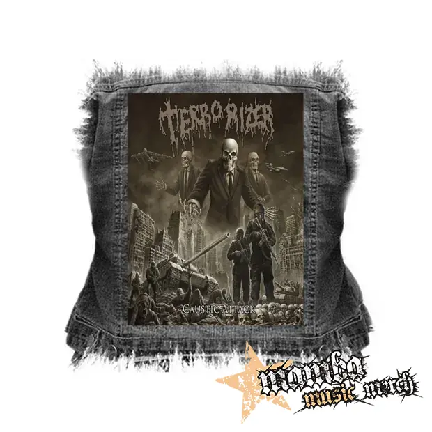 TERRORIZER - Caustic Attack - chrbtová nášivka (36 x 27 cm)